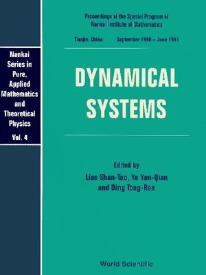 cover image of Dynamical Systems--Proceedings of the Special Program At Nankai Institute of Mathematics